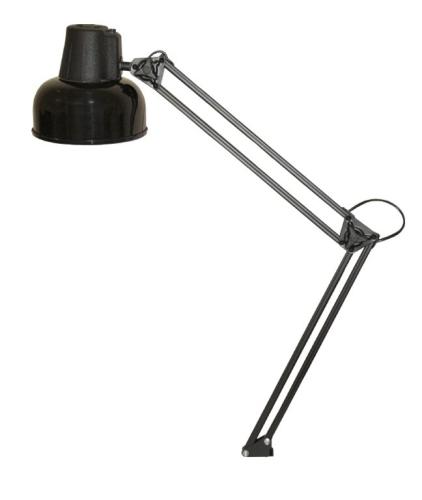Светильник настольный Трансвит Бета 60Вт Е27 на струбцине черный (без лампы)