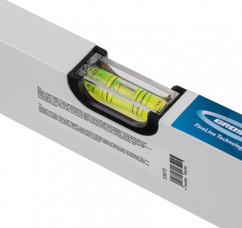 Уровень алюм.  40см, фрезерованный, 2 глазка, магнитный// Gross 33670