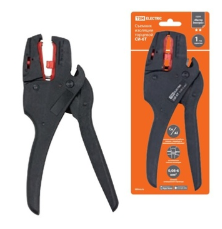 Съемник изоляции торцевой СИ-6Т, сечение зачищаемого провода 0,08-6 мм², "МастерЭлектрик" TDM
