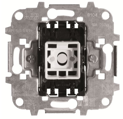 ABB Переключатель механизм 1-клавишного, 10А/250В