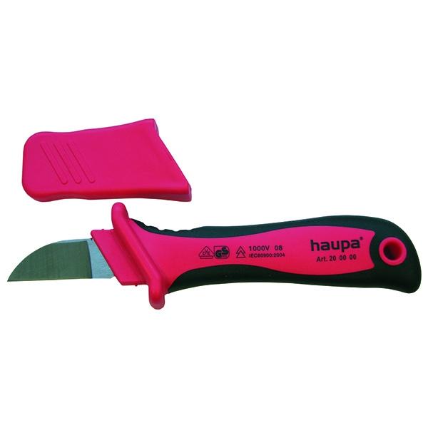Нож для резки кабеля VDE, прямое лезвие 50 мм Haupa