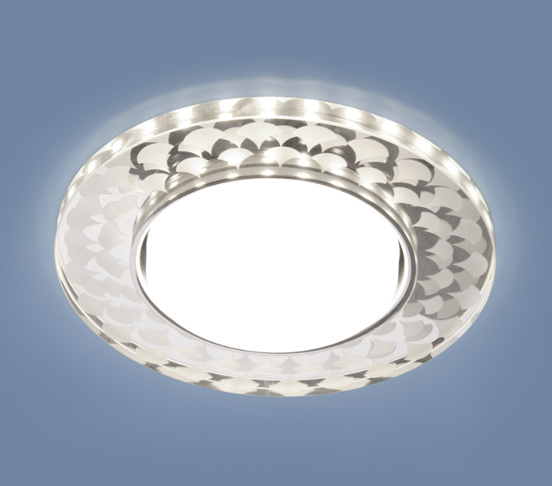 Светильник точечный Elektrostandard 3037 GX53 SL/WH зеркальный/белый