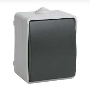 IEK  Форс  Выключатель кнопочный открытая установка IP54 ВСк20-1-0-ФСр EVS13-K03-10-54-DC