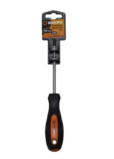 Отвёртка крестовая PH1х100 мм Вихрь