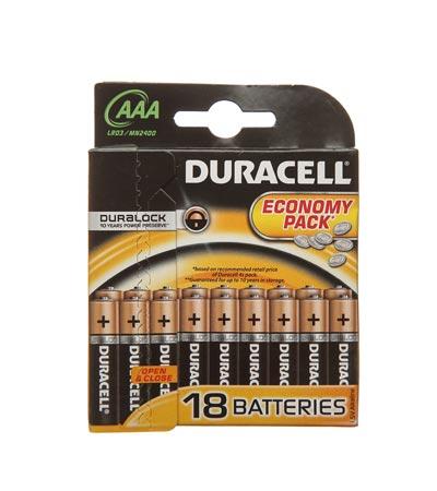 Элемент питания DURACELL MN2400/LR03 BP18 (кратно 18)