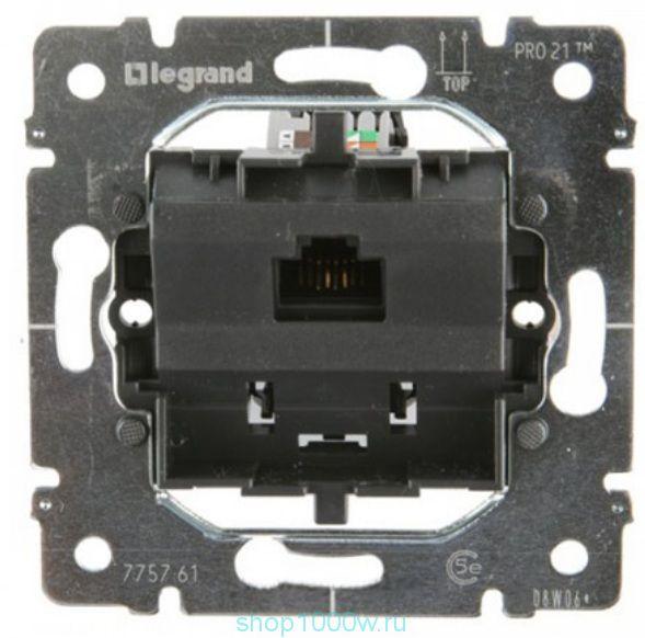 Legrand  Galea Life  Розетка механизм RJ45 к.5е UTP 1 выход неэкранированная Pro 21 775761