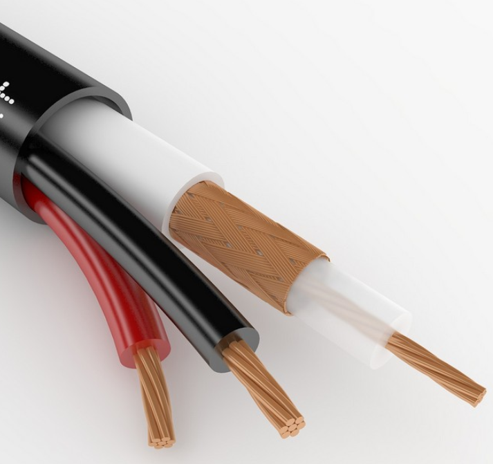 КВК-П 2х0,75 кабель видеонаблюдения для внеш. прокладки черный (медь)