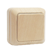 UNIVersal  Олимп Сосна Выключатель 1-клавишный 10А, 220В ОП 5560797