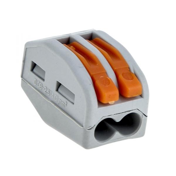 EKF СМК-412 Клемма строительно-монтажная рычаг, 2отв.  (0,08-2,5мм2) plc-smk-412 (кратно 100)