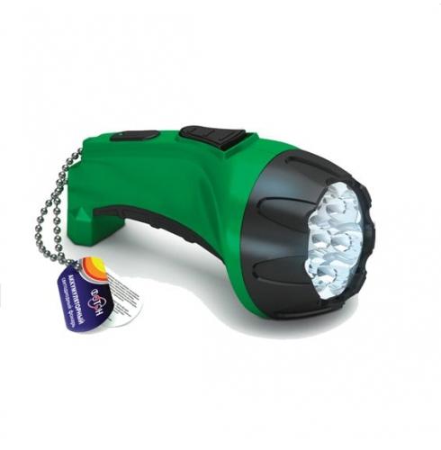 Фонарь светодиодный Рекорд PM-0107 аккумуляторный, зеленый