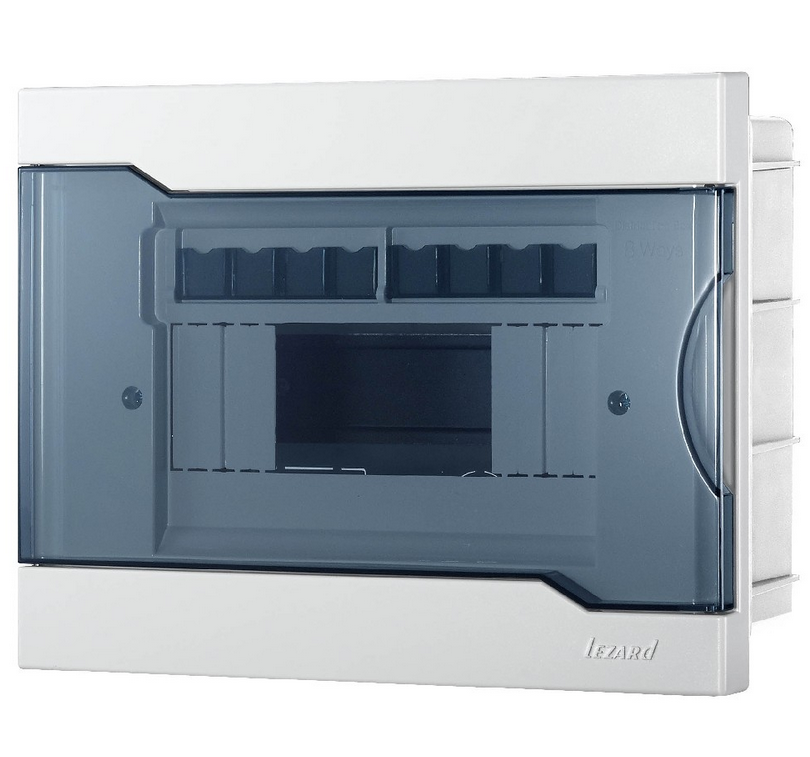 Бокс  ЩРВ-П  8  IP40 с прозрачной крышкой Lezard NEW