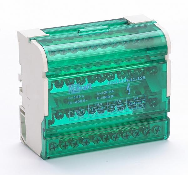 Кросс-модуль на DIN-рейку DEKraft 32018DEK 4х11 групп, 125А ШН-103