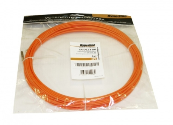 Устройство для протяжки кабеля мини УЗК в бухте, 20м (диаметр прутка с оболочкой 3,5 мм) Hyperline CPS-GP3.5-B-20M